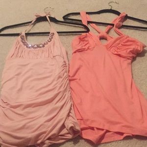 BEBE PINK TANK TOP BUNDLE!!
